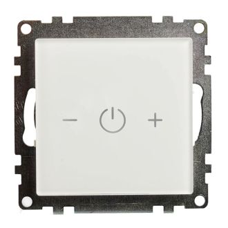 Выключатель диммирующий сенсорный (механизм) 250В, 150W, серия Катрин, белый, STEKKER, 50276