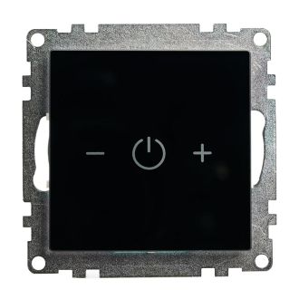 Выключатель диммирующий сенсорный (механизм) 250В, 150W, серия Катрин, черный, STEKKER, 50277