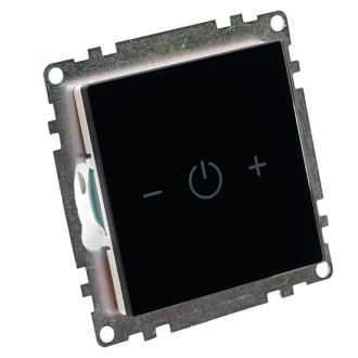 Выключатель диммирующий сенсорный (механизм) 250В, 150W, серия Катрин, черный, STEKKER, 50277