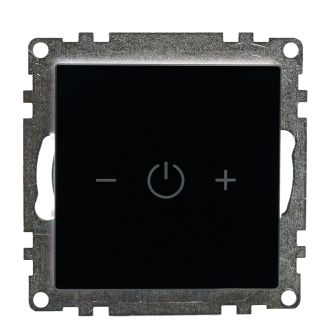 Выключатель диммирующий сенсорный (механизм) 250В, 150W, серия Катрин, черный, STEKKER, 50277