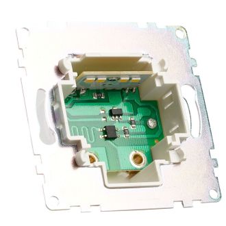 Подсветка встраиваемая LED (механизм), 250В, 1W, 4000К, серия Катрин, черный, STEKKER, 50280
