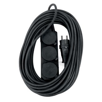 Удлинитель 3-местный с/з КГтп-ХЛ 3*1,5мм2, IP44, 20м, 16A, серия Professional, STEKKER PRF03-31-3-20, 50348