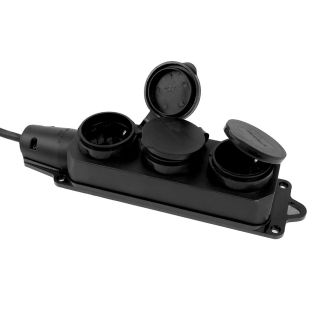 Удлинитель 3-местный с/з КГтп-ХЛ 3*1,5мм2, IP44, 20м, 16A, серия Professional, STEKKER PRF03-31-3-20, 50348