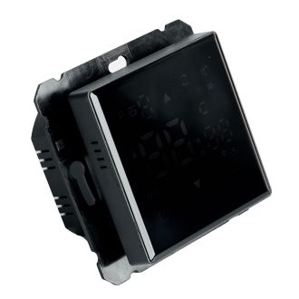 Терморегулятор Wi-Fi (механизм), STEKKER, 250В, 3500Вт, серия Катрин, GLS00-7119-05, черный, 50375