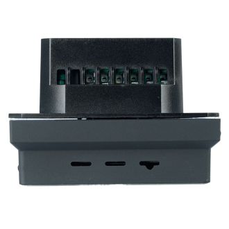 Терморегулятор Wi-Fi (механизм), STEKKER, 250В, 3500Вт, серия Эмили, RSW00-5119-05, черный уголь, soft touch, 50377