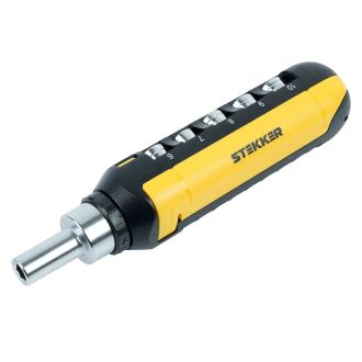 Отвертка реверсивная с битами, 15 предметов, STEKKER STLS003, 50407