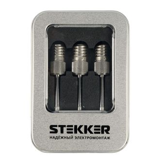 Набор сменных жал для беспроводного паяльника PLE801-08, 3 шт, STEKKER APL7-801-3, 50411