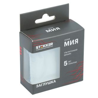 Заглушка (механизм), STEKKER, серия Мия, RST00-3116-01, белая магнолия, 50469