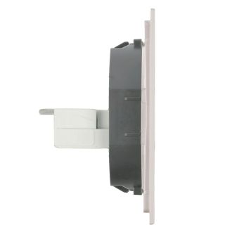 Розетка компьютерная 2-местная RJ-45 (механизм), STEKKER, серия Мия, RST00-3111-08, пудровый жемчуг, 50481
