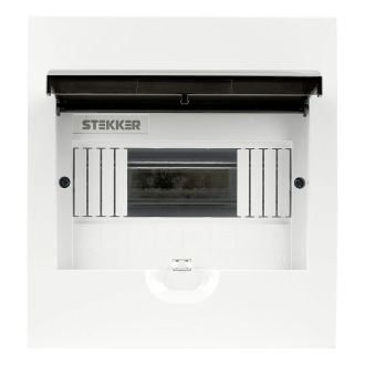 Бокс встраиваемый STEKKER EBX50-4/08-50 8 модулей, пластик, серия ArcaLight, 50510