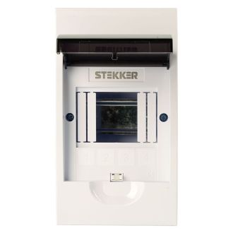 Бокс настенный STEKKER EBX50-5/04-50 4 модуля, пластик, серия ArcaLight, 50518