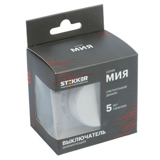Выключатель диммирующий (механизм), STEKKER, 250В, 1200W, серия Мия, RSW10-3106-08, пудровый жемчуг, 50567