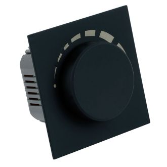 Выключатель диммирующий (механизм), STEKKER, 250В, 1200W, серия Мия, RSW10-3106-05, черный бархат, 50568