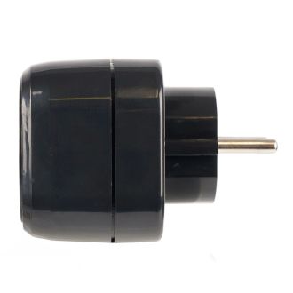 Разветвитель сетевой 2-местный с/з STEKKER ADP16-22-20 250V, 16A, ABS огнеустойчивый пластик, черный, 50680
