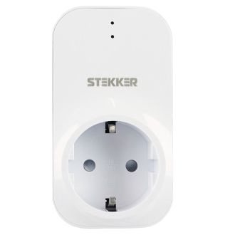 Реле напряжения для розетки STEKKER VP-100W-3M, 230В, 16A, белый, 50687