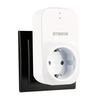 Реле напряжения для розетки STEKKER VP-100W-3M, 230В, 16A, белый, 50687