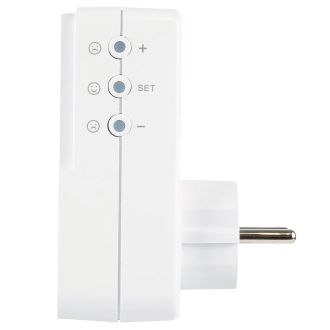 Реле напряжения для розетки регулируемое STEKKER VPR-200W, 230В, 16A, белый, 50689