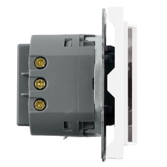 Выключатель карточный (механизм), STEKKER, 250В, 40А, серия Эмили, RSW40-5114-01, белый фарфор, soft touch, 50698