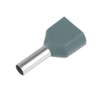 LD406-0508 Наконечник штыревой втулочный изолированный НШВИ(2) 0,5-8 (DIY упаковка 25 шт), STEKKER, 50709
