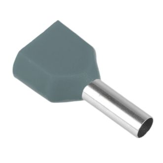 LD406-0508 Наконечник штыревой втулочный изолированный НШВИ(2) 0,5-8 (DIY упаковка 25 шт), STEKKER, 50709
