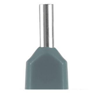 LD406-0508 Наконечник штыревой втулочный изолированный НШВИ(2) 0,5-8 (DIY упаковка 25 шт), STEKKER, 50709
