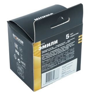 Терморегулятор механический (механизм), STEKKER, 230В, 3500Вт, серия Эмили, RSW00-5120-05, черный уголь, soft touch, 50713