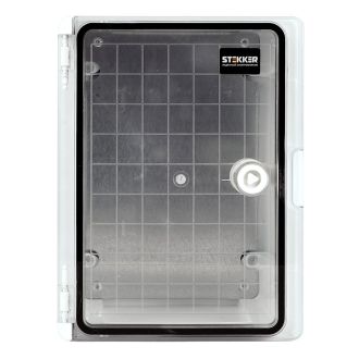 Корпус пластиковый ЩМПп STEKKER EBX60-6/04-65 IP65 c прозрачной дверью (280*210*130) пластик, серия ArcaWP65+, 50719