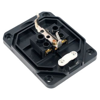 Розетка переносная 1-местная c/з STEKKER, RST16-1-44, 250В, 16А, IP44, черный, 50804