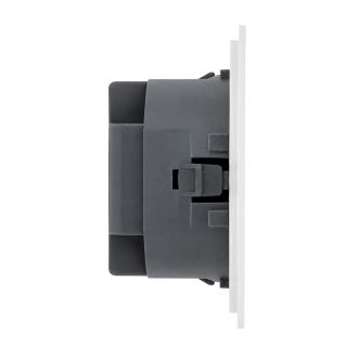 Розетка HDMI 2.0 Type A (механизм), STEKKER серия Мия, RST00-3118-01, белая магнолия, 50827