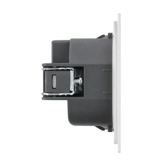 Розетка HDMI 2.0 Type A (механизм), STEKKER серия Мия, RST00-3118-01, белая магнолия, 50827