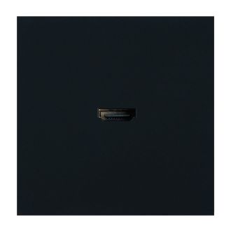 Розетка HDMI 2.0 Type A (механизм), STEKKER, серия Мия, RST00-3118-05, черный бархат, 50828