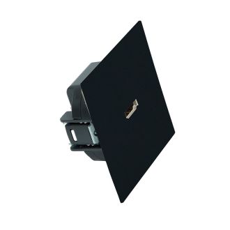 Розетка HDMI 2.0 Type A (механизм), STEKKER, серия Мия, RST00-3118-05, черный бархат, 50828