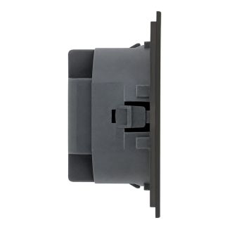 Розетка HDMI 2.0 Type A (механизм), STEKKER, серия Мия, RST00-3118-05, черный бархат, 50828