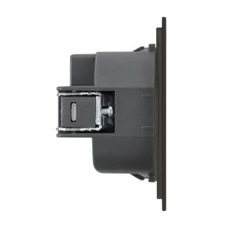 Розетка HDMI 2.0 Type A (механизм), STEKKER, серия Мия, RST00-3118-05, черный бархат, 50828