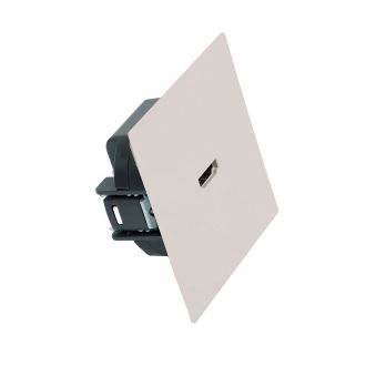 Розетка HDMI 2.0 Type A (механизм), STEKKER, серия Мия, RST00-3118-08, пудровый жемчуг, 50829