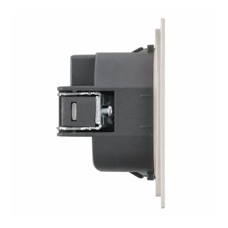 Розетка HDMI 2.0 Type A (механизм), STEKKER, серия Мия, RST00-3118-08, пудровый жемчуг, 50829