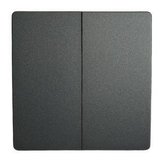 Выключатель беспроводной FERON TM92 SMART, 7мВт, IP65, двухклавишный, графит, 51024