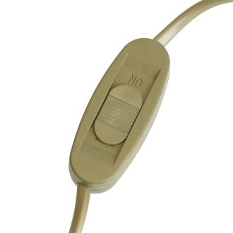 Сетевой шнур с выключателем, 230V 1,9м золото, KF-HK-1-2, Feron, 51039