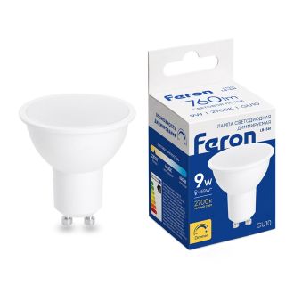 Лампа светодиодная диммируемая Feron LB-561 MR16 GU10 9W 230V 2700K, 51061