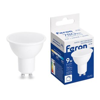 Лампа светодиодная диммируемая Feron LB-561 MR16 GU10 9W 230V 4000K, 51062