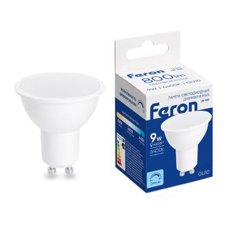 Лампа светодиодная диммируемая Feron LB-561 MR16 GU10 9W 230V 6400K, 51063