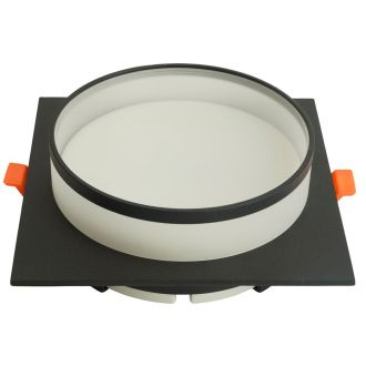 Светильник встраиваемый Feron DL701 потолочный GX70 черный квадрат, 51096