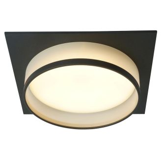 Светильник встраиваемый Feron DL701 потолочный GX70 черный квадрат, 51096