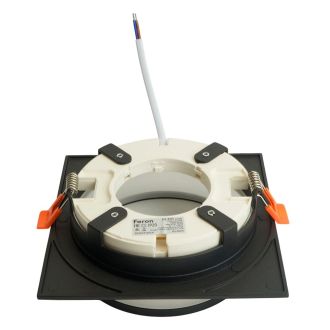 Светильник встраиваемый Feron DL701 потолочный GX70 черный квадрат, 51096