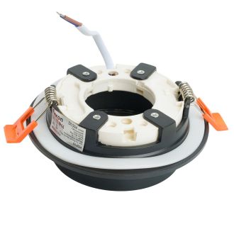 Светильник встраиваемый Feron DL504 потолочный GX53 черный круг IP44, 51102