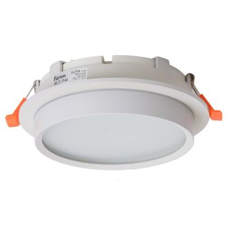 Светильник встраиваемый Feron DL704 потолочный GX70 белый круг IP44, 51105