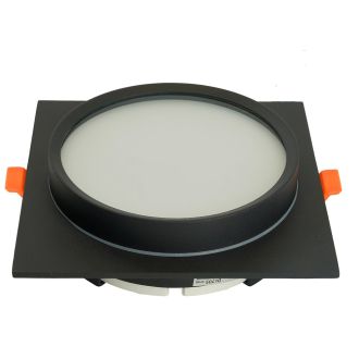 Светильник встраиваемый Feron DL705 потолочный GX70 черный квадрат IP44, 51108