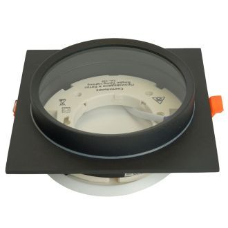 Светильник встраиваемый Feron DL705 потолочный GX70 черный квадрат IP44, 51108
