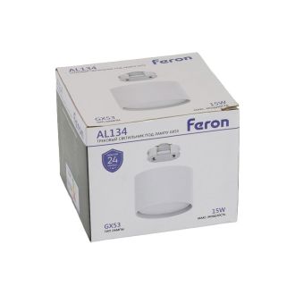 Светильник Feron AL134 трековый однофазный на шинопровод под лампу GX53, белый, 51122