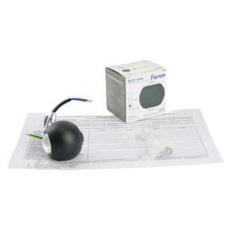 Светодиодный светильник стационарный Feron AL51 MINI 2*1W 3000K черный, 51131